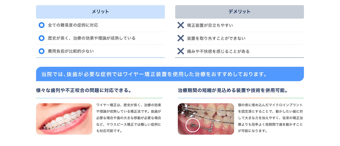 成人矯正で使用する矯正装置｜患者様のご要望に応えられるように、矯正装置や治療法には種類があります。